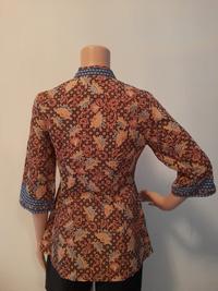 Gambar KERIS FASHION kemeja atasan batik coklat biru second bekas dari TimonYPumba undefined 3 Tokopedia