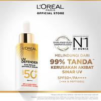 Gambar L'Oreal Paris UV Defender Sun-Repair Invisible SPF50+ 2in1 Serum 30ml dari Sweet Pineapple @ undefined 1 Tokopedia