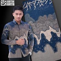 Gambar Kemeja Batik Pria Furing Baju Batik Furing Bahan Katun S M L XL XXL - merah pendek, S dari batik arta undefined 3 Tokopedia
