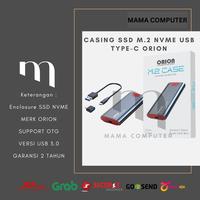 Gambar Case SSD M2 NVME ORION USB TYPE-C 3.1 HITAM Enclosure 2.5 inch dari Mama Computer undefined 1 Tokopedia