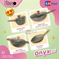 Gambar Steincookware Stein Paket Onyx 4in1 Set Komplit Granit German Original - GRILL PAN 20 CM dari SHMART ELECTRONIC undefined 4 Tokopedia