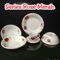 Gambar Piring Keramik Rose Merah Piring makan 9.25" Rose Merah dari Man Jaya Toserba undefined 4 Tokopedia