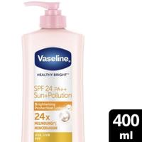 Gambar VASELINE HEALTHY BRIGHT SUN POLLUTION SPF 24 BODY LOTION 400 400ML - PERFECT10 400ML dari athaliasueshop undefined 1 Tokopedia