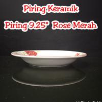 Gambar Piring Keramik Rose Merah Piring makan 9.25" Rose Merah dari Man Jaya Toserba undefined 2 Tokopedia