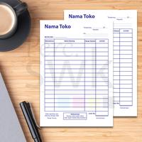 Gambar Cetak Nota Toko, Laundry, Faktur Surat Jalan 2 ply / 3 ply cepat jadi - Cokelat, 1/4 f4 2ply dari Sudut Warna Kreasi undefined 2 Tokopedia