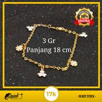 Gambar Gellang Rante Dewasa Emas 17K 3 Gr Kadar 750 1609 dari CV GM ONLINE undefined 1 Tokopedia