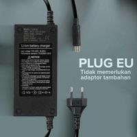 Gambar Charger Baterai Sepeda Listrik 42V 2A 84W Skuter Lithium-ion DC Plug dari LOA SPORT undefined 3 Tokopedia