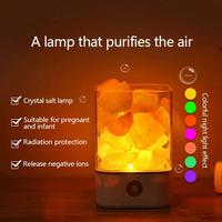 Gambar lampu tidur unik batuan kristal garam himalaya ion pembersih udara dari KJ aksesoris elektronik undefined 3 Tokopedia