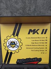 Gambar Beebot MK2 Mini Projector Laser 2 Lensa, Hi-Low 50W, Flat. FREE PASANG - Yellow+White dari Autobless undefined 5 Tokopedia