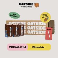 Gambar OATSIDE Mini Straw Oat Milk Chocolate 200ml (24pcs/1 Karton) (Kemasan dengan Sedotan) | Susu Oat Rasa Cokelat dari OATSIDE ID undefined 1 Tokopedia