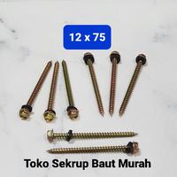 Gambar Baut Drilling Kayu 12x75 / Sds Wood 12x75 / Roofing Kayu 12 x 75 dari Toko Sekrup Baut Murah undefined 1 Tokopedia