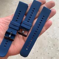 Gambar Strap tali jam tangan silicon lembut 8821 navy Original - Biru, 22mm dari Bergaya online undefined 2 Tokopedia