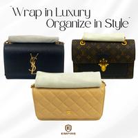 Gambar Empire Chain Wrap - Magnetic Suede Bag Protector - S, Cokelat dari Empire Bag Spa undefined 1 Tokopedia