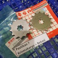Gambar Gear Depan Satria 2 tak Hiu 2t Lumba Ori Gir 2tak Rantai 428 Suzuki - Gear 14 dari Kris Makaryo undefined 1 Tokopedia