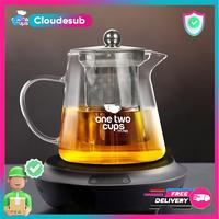 Gambar Teko Pitcher Teh 450ml Kaca Tahan Panas Saringan Glass Teapot Maker - 1300 ml dari cloudesub.id undefined 2 Tokopedia