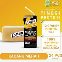 Gambar EF 24 Packs - L-Men UHT Plant Protein 2GO Ogura (Kacang Merah) 190ml dari Laris Food Sby undefined 1 Tokopedia