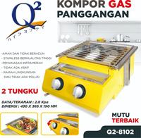 Gambar Q2 8102 Kompor Panggang 2 Tungku Sosis Bakar Ayam Sate Panggangan Gas dari rantang online official undefined 1 Tokopedia