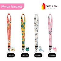Gambar WELLEN PRINT – Cetak Lanyard Aesthetic 2 Sisi Custom / Print Tali HP - LNG 01, L = 40x2 cm dari WELLEN PRINT OFFICIAL undefined 5 Tokopedia