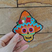 Gambar back Patch premium bordir tengkorak skull waskeleton tempel jahit topi dari momoca official undefined 1 Tokopedia
