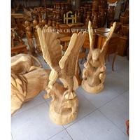 Gambar Patung Elang Kayu Suar Dekorasi Ruangan Tinggi 100cm dari D'House Craft Jepara undefined 2 Tokopedia
