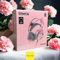 Gambar GAMEN Headphone Gaming Cat Ear GH1100 Pink LED RGB Lucu Imut dari pingandpong undefined 1 Tokopedia