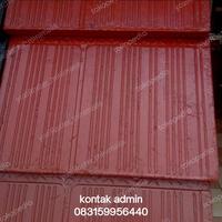 Gambar genteng flat beton/atap rumah minimalis/ warna abu natural hitam merah dari Abdillah Roster undefined 3 Tokopedia