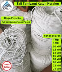 Gambar Tali Tambang Besar 22mm 24mm Tali Katun Kuralon Guralon Keras Putih - 22mm dari KHEA Olshop undefined 4 Tokopedia