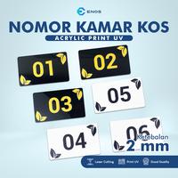 Gambar Nomor Kamar Akrilik Acrylic Print UV / Nomer untuk Kos Hotel Villa - A. HITAM T. PTH dari enosdigital.id undefined 1 Tokopedia