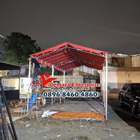 Gambar Tenda warga, Tenda jualan, Tenda pesta model segitiga ukuran 4x8 meter dari CEMARAENTERPRISE undefined 2 Tokopedia