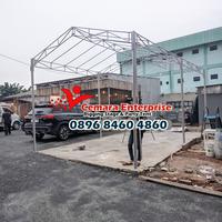 Gambar Tenda warga, Tenda jualan, Tenda pesta model segitiga ukuran 4x8 meter dari CEMARAENTERPRISE undefined 4 Tokopedia