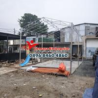 Gambar Tenda warga, Tenda jualan, Tenda pesta model segitiga ukuran 4x8 meter dari CEMARAENTERPRISE undefined 5 Tokopedia