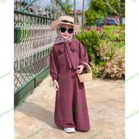 Gambar gamis anak istiqomah untuk usia 3-12 tahun// model gamis terbaru - caramell, 8 dari pusat baju anak anak undefined 3 Tokopedia