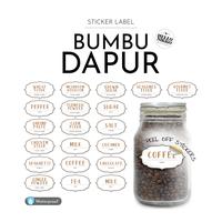Gambar Sticker label pengiriman bumbu dapur teh kopi toples gift tag card dari Hellonikko undefined 1 Tokopedia
