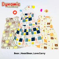 Gambar PAKET HEMAT 3 Pcs Kokoro Dress Anak Cewek Cantik Motif Lucu Size S-XL - S dari dynamic kids &amp; baby undefined 3 Tokopedia