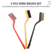 Gambar Sikat Kawat Baja Nylon Mini Wire Brush Set 3 in 1 Mesin Kompor Besi dari NADS Home undefined 4 Tokopedia