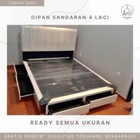 Gambar Dipan Kasur Ranjang Tempat Tidur Minimalis Divan Sandaran 4 Laci Gratis Ongkir Bandung Cimahi dari Canape-Shop undefined 5 Tokopedia