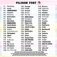Gambar Co (Isi 45 pcs) Sticker Nama Kain Sablon Setrika - Sticker Kain - Free Fire dari MaxineShopSolo undefined 5 Tokopedia