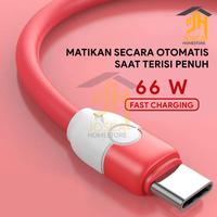 Gambar Pikachu Kabel Charger handphone Colorful Type C Fast Charging 3A - Merah Muda dari Josca Homestore undefined 2 Tokopedia