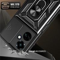 Gambar Xiaomi Redmi Note 12 Pro 4G 13 14 Pro Pro+ Poco X6 X7 M7 Pro 5G Casing Armor Slide2 Transformer Ring Case Standing Rugged TPU Cover - Note 13 Pro 5G dari DragonAccesories undefined 2 Tokopedia