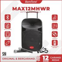 Gambar Speaker Portable Aktif Wireless Baretone 12 inch MAX12MHWR MHWR ORI dari RAMA AUDIO ELEKTRONIK undefined 1 Tokopedia