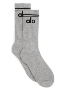 Gambar Kaos Kaki Alo Yoga MEDIUM Unisex Throwback Sock - Athletic Heather Grey dari Yoga Republik undefined 2 Tokopedia