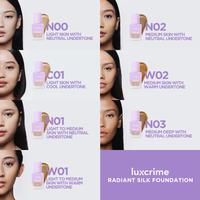 Gambar Luxcrime Radiant Silk Foundation SPF 50 PA+++ - LUX FOND C01 dari CFBEAUTYJOGJA undefined 3 Tokopedia