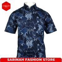 Gambar Kemeja Batik Pria Lengan Pendek Ukuran M,L,XL - B-8 dari Sarinah Fashion Store undefined 3 Tokopedia