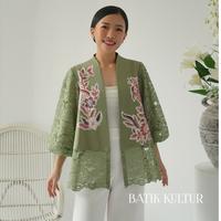 Gambar Batik Kultur Outer - BTPO - Clematis Vines Blooms in Sage Green - M dari BatikKultur undefined 1 Tokopedia