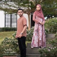 Gambar Baju Couple Pasangan Muslim + YASMEERA COUPLE SERIES NAYLA & NARENDRA - Gamis Olive, XXXL dari Qabus undefined 2 Tokopedia