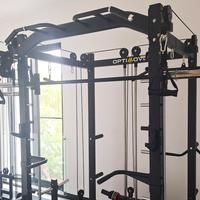 Gambar Optimove M-100 Home Gym - Cable Crossover - Smith Machine - Squat Rack - Alat Saja dari alvahomefitness undefined 4 Tokopedia