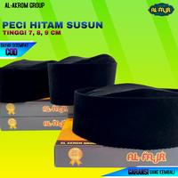Gambar Peci Songkok Kopiah Susun Tinggi 7,8,9 cm Bahan Bludru Contesa Super - Peci Susun 7 cm, No.4 dari Al Akrom Group undefined 1 Tokopedia