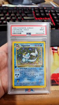 Gambar PSA 9 MINT Vaporeon Jungle 1st Edition Holo Pokemon Card 12/64 dari bert pokemart undefined 1 Tokopedia
