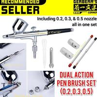 Gambar Terbaru Dual Action Pen Brush Set Spray Gun Penbrush Airbrush Alat Cat dari yepzzz undefined 2 Tokopedia