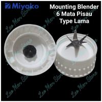 Gambar Mangkok Blender Miyako~Mounting Blender Miyako~6 Mata Pisau~PUTIH dari Leomen Store undefined 2 Tokopedia